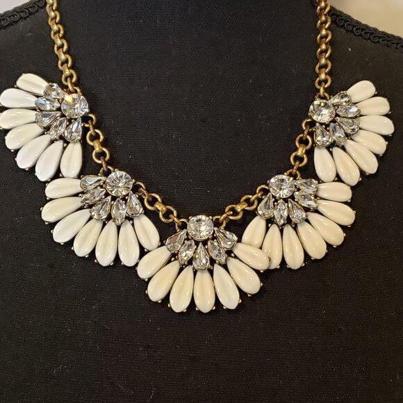 Vintage 90'S J Crew Fan Shape Necklace - Picture 6 of 6